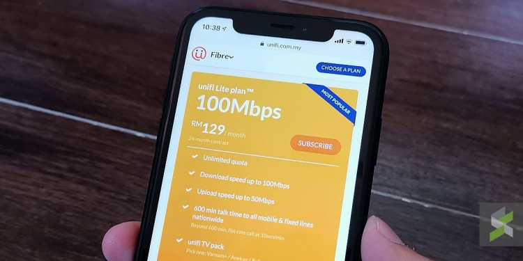 Harga unifi 100Mbps kekal tidak berubah selepas 24 bulan