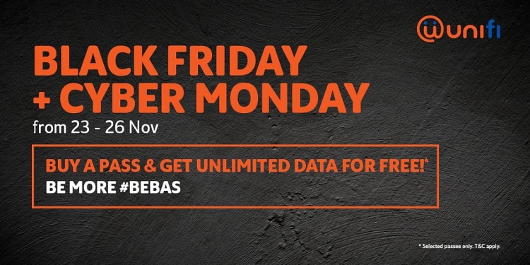 unifi mobile bagi Internet tanpa had percuma sempena Black Friday