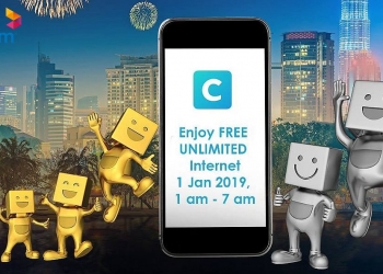 Celcom bagi internet tanpa had percuma sempena Tahun Baru 2019