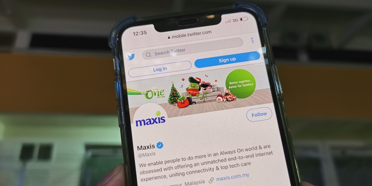 Internet Maxis hilang di tengah malam