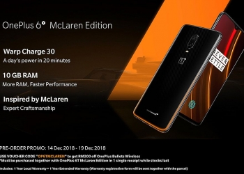 Tempahan awal OnePlus 6T McLaren dibuka sekarang di Malaysia