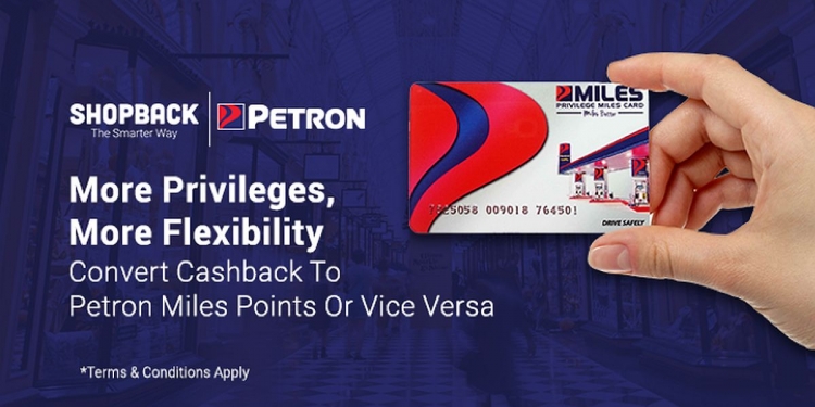 Tunai di ShopBack kini boleh ditukar ke mata ganjaran Petron Miles