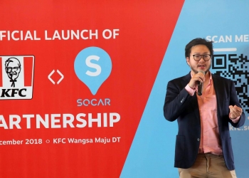 SOCAR dan KFC bekerjasama bagi ayam goreng dan pandu kereta percuma