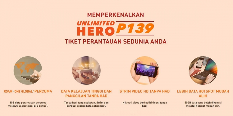 U Mobile lancar pelan Unlimited HERO P139 dengan had lebih tinggi