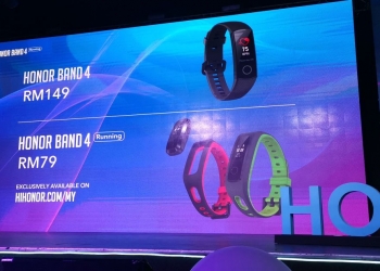 Pantau aktiviti larian lebih tepat dengan Honor Band 4 dan Band 4 Running