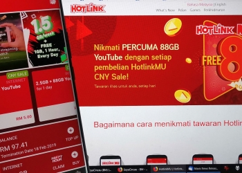 HotlinkMU beri 88GB data YouTube percuma sempena Tahun Baru Cina