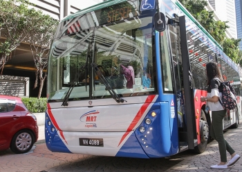 Bas perantara MRT tidak akan menerima wang tunai bermula Februari