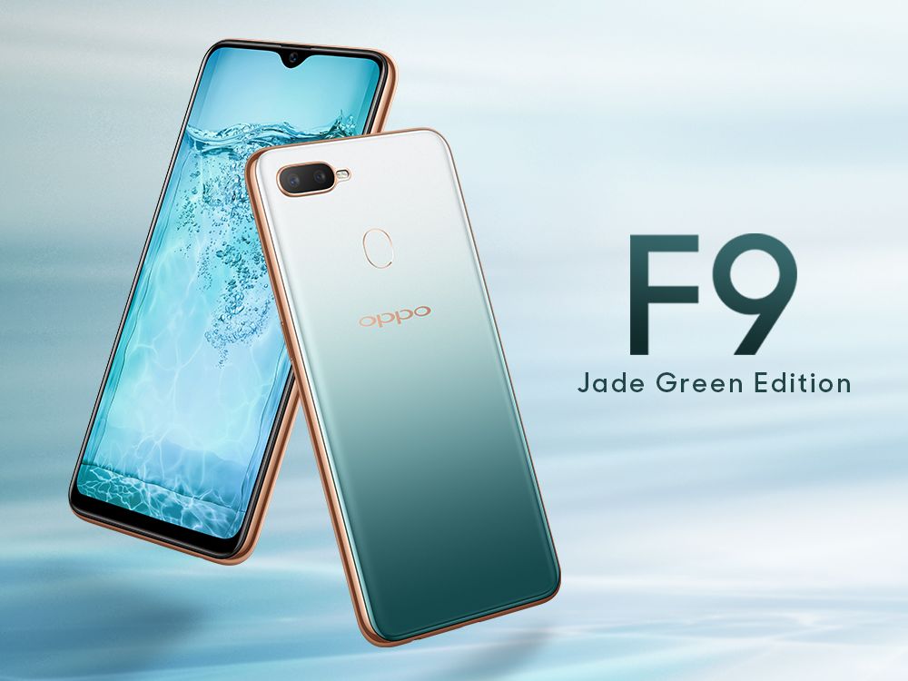  Warna terbaru OPPO F9 hadir dalam gabungan hijau putih 