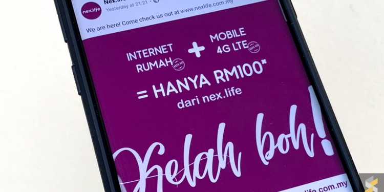 Nex.Life tawar internet tanpa had di rumah dan di luar serendah RM100