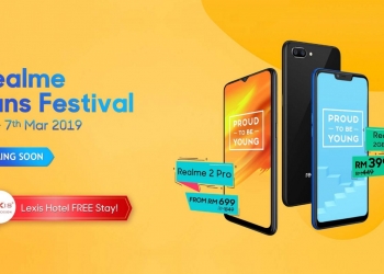 Banyak diskaun dan hadiah percutian di Pesta Peminat Realme di Shopee