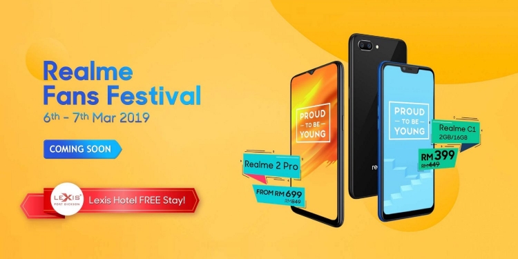 Banyak diskaun dan hadiah percutian di Pesta Peminat Realme di Shopee