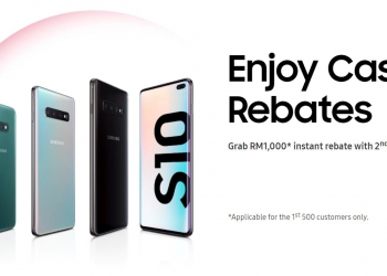 Diskaun RM1000 untuk unit kedua Galaxy S10 di hari pertama jualan