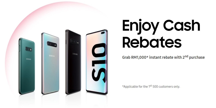 Diskaun RM1000 untuk unit kedua Galaxy S10 di hari pertama jualan