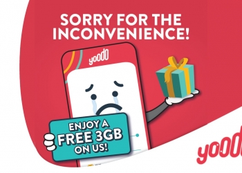 Yoodo bagi 3GB data percuma kerana gangguan rangkaian sebelum ini