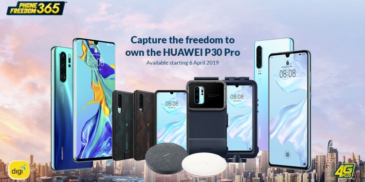 Huawei P30 serendah RM8 sebulan bersama Digi PhoneFreedom 365