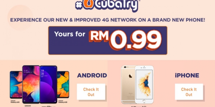 Beli telefon pintar berharga RM0.99 bersama kontrak dalam kempen U Mobile #UCubaTry
