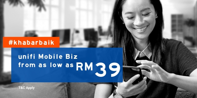 Unifi Mobile perkenal pelan baru pascabayar Biz serendah RM39