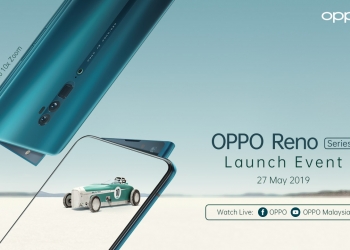 Oppo Reno 10x Zoom akan dirai di majlis pelancaran mega pada 27 Mei