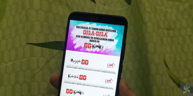 Koleksi komik Gila-Gila kini boleh dibaca percuma di telefon pintar
