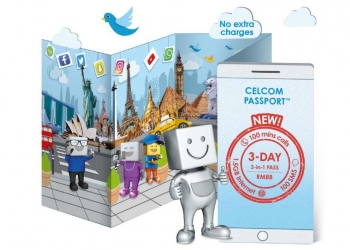 Celcom lancar pas perayauan 3-hari 3-dalam-1 yang boleh digunakan di lebih 40 negara