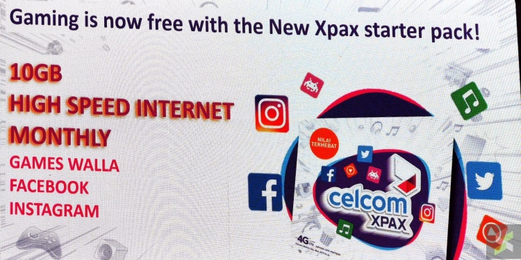 Pek prabayar baru Xpax bagi 10GB Facebook, Instagram & Games Walla percuma