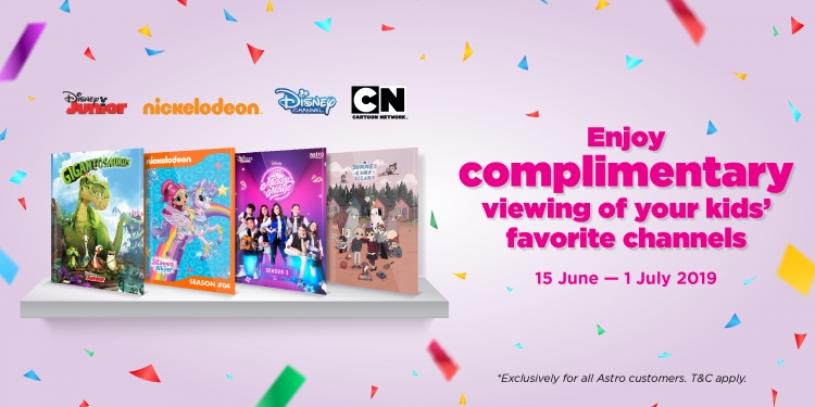 Hiburkan hari-hari si cilik dengan tontonan percuma Astro