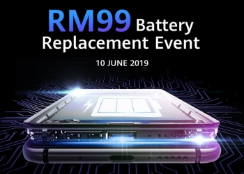 Kempen ganti bateri Huawei dan Honor hanya RM99 bermula hari ini