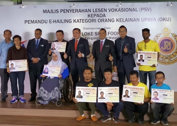 219 pemandu OKU berjaya lulus ujian lesen PSV (e-hailing)