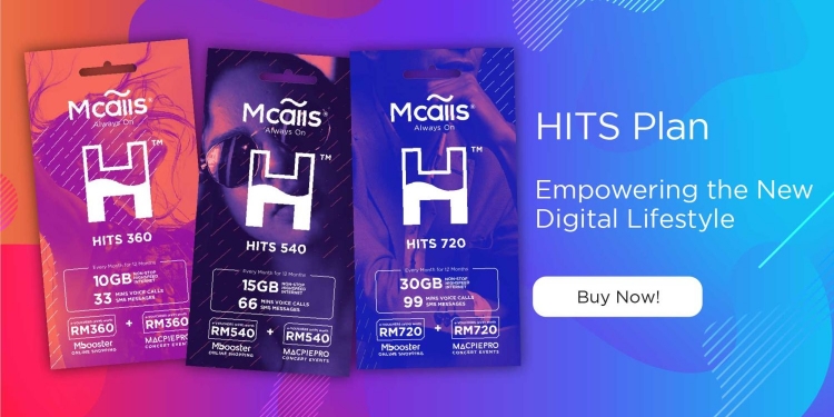 Pelan Mcalls HITS beri lebih banyak data serta baucer beli-belah dan tiket konsert percuma