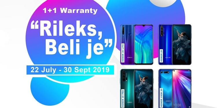 Telefon Honor ditawarkan dengan jaminan 2 tahun untuk masa terhad