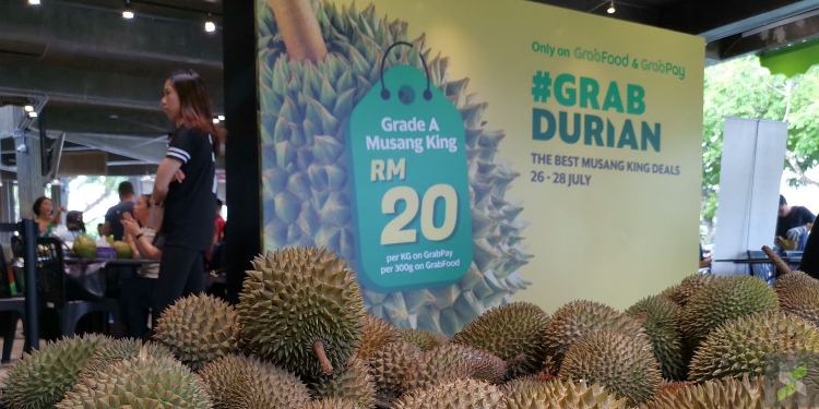 #GrabDurian kembali dengan parti Durian Musang King RM20/kg
