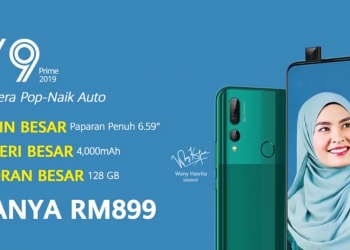 Huawei Y9 Prime 2019 tiba di Malaysia dengan harga lebih rendah dari jangkaan