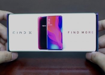 Skrin Air Terjun Oppo hampir tiada bingkai kelihatan