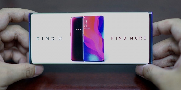 Skrin Air Terjun Oppo hampir tiada bingkai kelihatan