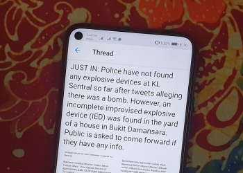 Tiada bom ditemui di KL Sentral dalam ancaman bom di Twitter