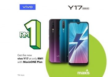 Vivo Y17 hanya RM1 dengan melanggan MaxisOne selama 24 bulan