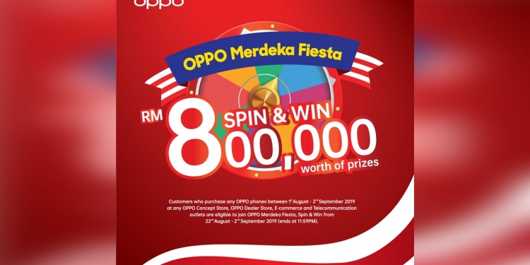 Rebut Hadiah Berjumlah RM800,000 Dalam Kempen OPPO Merdeka Fiesta