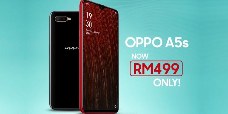 OPPO A5s turun harga kepada RM499 sahaja