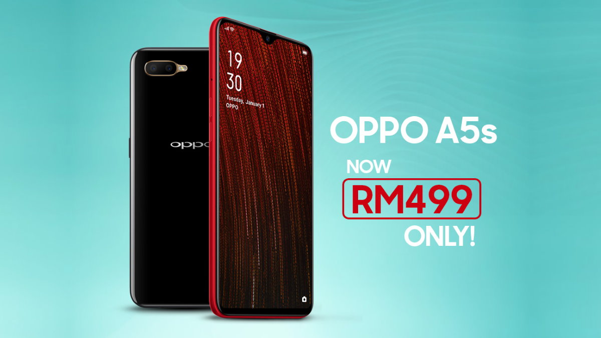 OPPO A5s turun harga kepada RM499 sahaja - SoyaCincau.com
