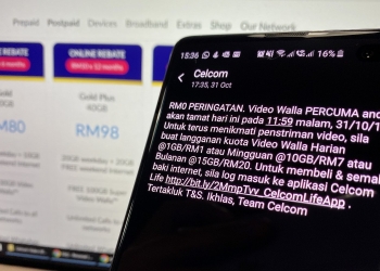 Ramai pengguna Celcom kesal Video Walla 100GB tidak lagi percuma
