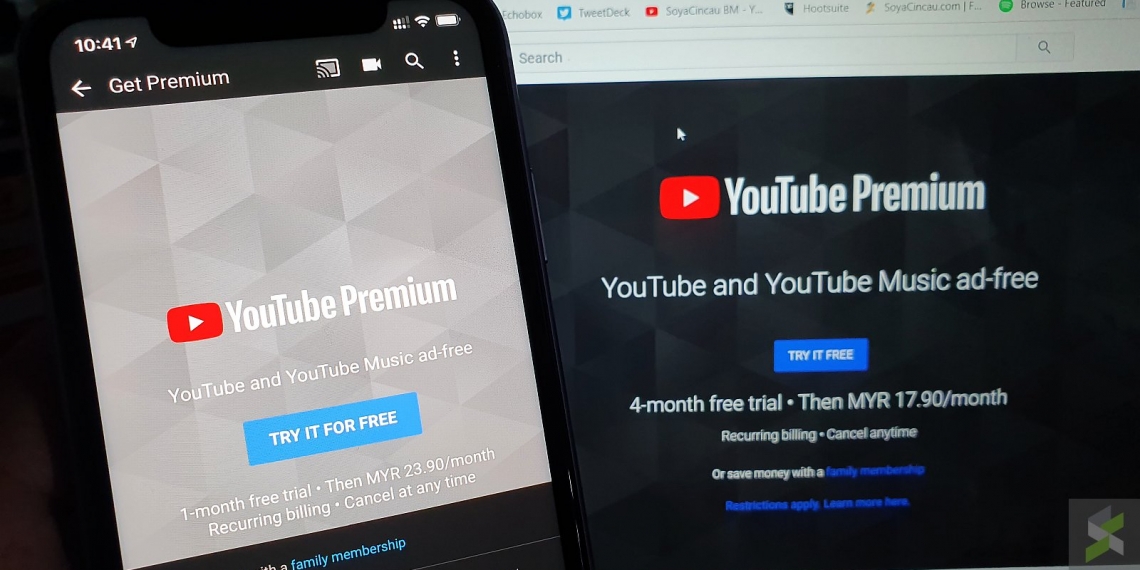 YouTube Premium Family naik harga di A.S, Malaysia bakal menyusul?