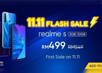 Realme tawar telefon pada harga serendah RM269 sempena 11.11 Lazada Sale