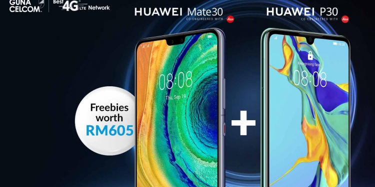 Beli Huawei Mate 30 dan terima Huawei P30 secara percuma dengan Celcom
