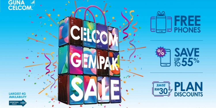 Jualan Gempak Sale Celcom ada banyak telefon percuma