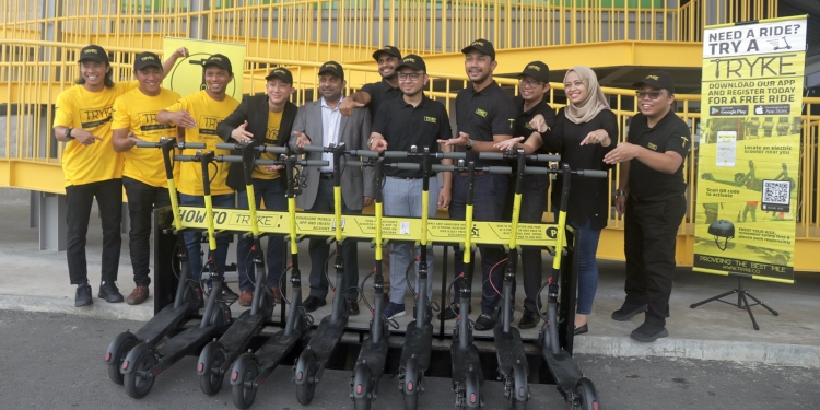 E-scooter Tryke diperkenal di Cyberjaya dan akan tiba di UPM & UIAM tidak lama lagi