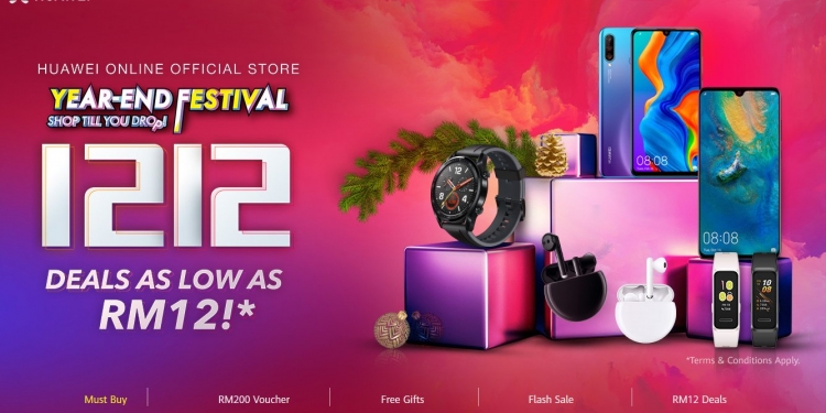 Jualan kilat Huawei P30 Pro hanya RM12 pada 12.12
