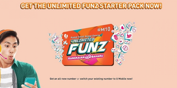 Rumusan Pas Internet Prabayar 2020: U Mobile Unlimited Funz