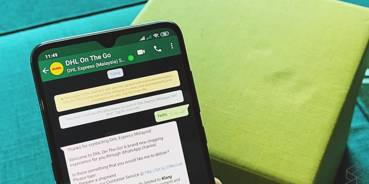 DHL Tawar Penghantaran Bungkusan Melalui WhatsApp