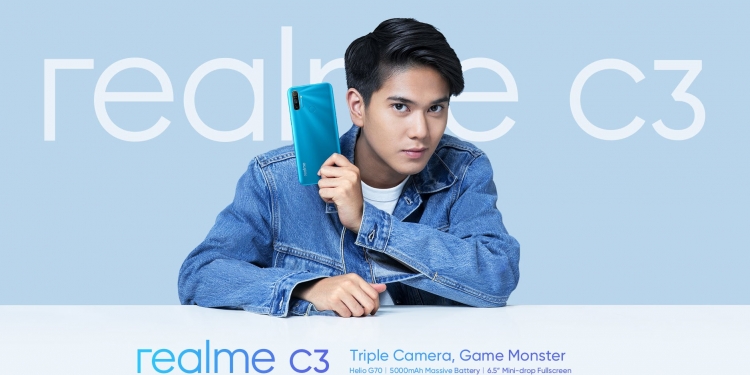 Realme C3 dengan tiga kamera dan pengimbas capjari kian menghampiri Malaysia