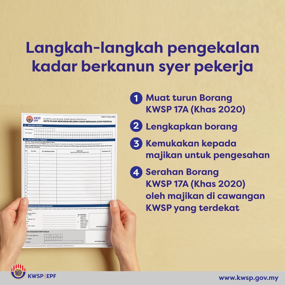 Kwsp jadual 2022 caruman Kadar Terbaru